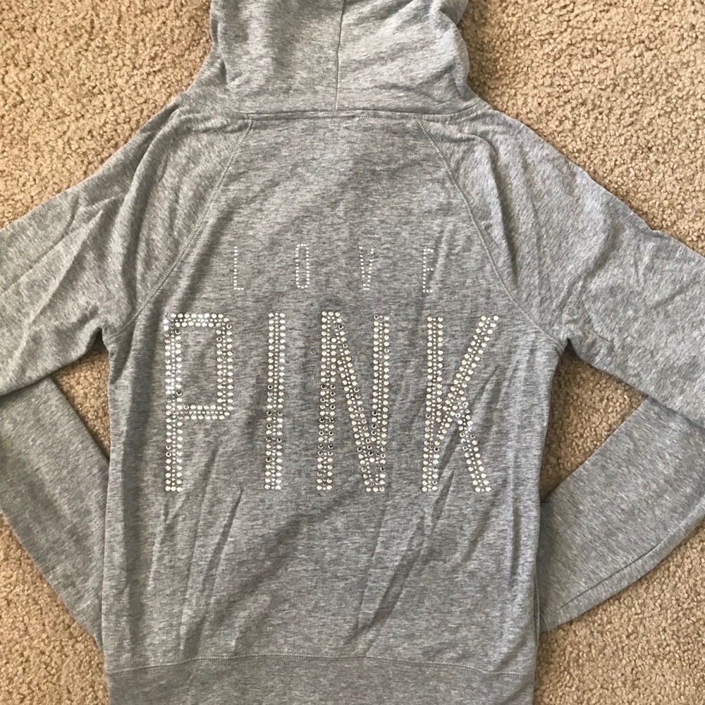 VS Pink Bling Zip Up